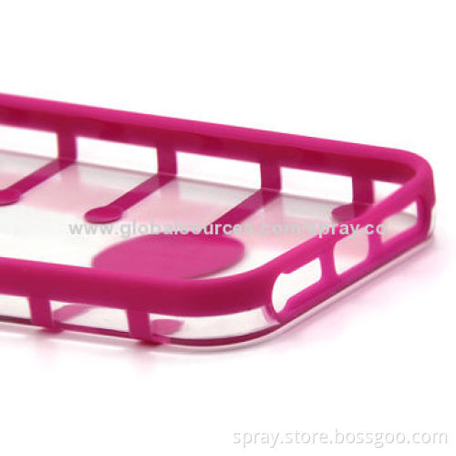 Transparent Crystal Clear Hard TPU Case Covers for iPhone 5, 5S, Different Colors Available